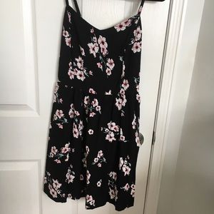 Black floral dress